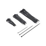 Odea Plastik Kablo Bağı Cırt Kelepçe Set 100 mm - 150 mm - 250 mm x 2.5 mm Siyah (20 Şer Adet x 3) 60 Adet
