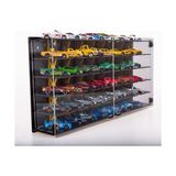 Odea Pleksi Kapak 48 Araçlık 1/64 Hotwheels, Matchbox Uyumlu Hobi Oyuncak Araba Rafı Koleksiyon Model Araba Garajı - 41 Delft Blue