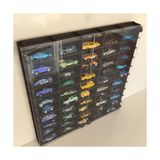Odea Pleksi Kapaklı 1/64 Ölçek 50ARAÇ Hotwheels Matchbox Metal Araç Uyumlu Model Oyuncak Araba Rafı-Eskitme Siyah - 41 Delft Blue