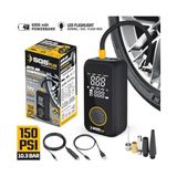 Odea Plus Şarjlı Hava Kompresörü, Dijital Ekran, 12V 6.0AH Lithium-Ion Batarya, 6000MAH Powerbank, LED Fener, 150 Psı, Araba Motorsiklet Bisiklet Için