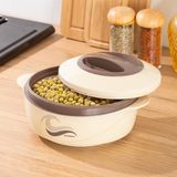 Odea Porsima 3149 1000 ml Yemek Termosu - Sızdırmaz Kilitlenebilir Kapak Paslanmaz Çelik Sefer Tası - Krem