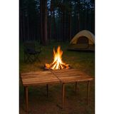 Odea Pratikoutdoor Katlanır Kamp, Piknik ve Bahçe Masası 70X120 cm - Ceviz Renk - 70 x 120 cm