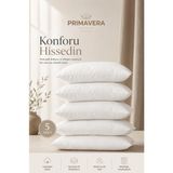 Odea Primavera Premium Silikonize Elyaf Dolgulu Uyku Yastığı 5'li Set – 800 gr – Yumuşak ve Dolgun – Beyaz - 10 x 10 cm - 0002R72