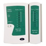 Odea Primex PX-8070 RJ45 RJ11 Kablo Test Cihazı, Cat5 Cat6 Cat7 Cat8 Lan Ethernet Kablo Tester, Adsl Telefon ve Internet Kablosu Kontrol Cihazı, LED Göstergeli Network Kablo Test Aleti, 9V Pil ile Çalışır