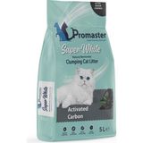 Odea Promaster Süper Beyaz Doğal Bentonit Topaklanan Kedi Kumu Aktif Karbon Kokulu 5 Lt