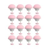 Odea Promosyonca Yorgan Sabitleyici, Mantar Şekilli Kumaş Pimi, Plastik Yatak Örtüsü Tutacağı Klipsleri, 16 Adet (Pembe) - 100 x 100 x 10 cm