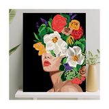 Odea Sayılarla Boyama Tuval Seti Fırça Boya Dahil (Çıtalı) 40X50 cm - Çiçek Deryası