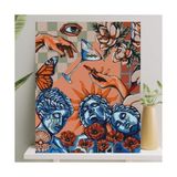 Odea Sayılarla Boyama Tuval Seti Fırça Boya Dahil (Çıtalı) 40X50 cm - Rönesans - 1