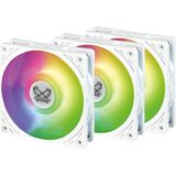 Odea Scythe Wonder Tornado 120MM Argb Beyaz Kasa Fanı 3'lü Paket, 26MM Kalınlık, 2500 Rpm, Fdb Rulman, Titreşim Önleyici Tasarım, 3-Pin Argb, 120.000 Saat Ömür, Pc ve Sıvı Soğutma Uyumlu - 0-Bordo