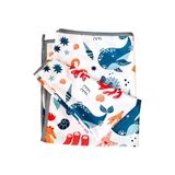 Odea Seaworld Sıvı Geçirmeyen Çok Amaçlı Aktivite Örtüsü, Yer, Masa ve Yatak Için, Makinede Yıkanabilir, 145X150CM