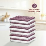 Odea Selka Home Nora 12'li 1,2 Lt. Küçük Boy Mürdüm - Abanoz