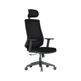 Odea Sempre Sun Ergonomik Fileli Ofis Çalışma Koltuğu Siyah, Ayarlanabilir Başlık ve Bel Desteği, Hareketli Kollar, Tilt Mekanizmalı Bilgisayar ve Yönetici Sandalyesi