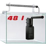 Odea Sera Scaper Cube 48 L Başlangıç Seti, Modern Nano Akvaryum (48 L) LED Aydınlatmalı ve Filtreli - Ahşap - Bej - Siyah