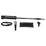 Odea Shure SM58 Kardiyot Dinamik Ses Mikrofonu, 15' Xlr Kablo, Mikrofon Standı, A25D Mikrofon Klipsi ve Saklama Çantası, Sahnede Veya Stüdyo Için Mükemmel (SM58-CN Bts) | Sahne ve Stüdyo Performansı Için 1 - 10 Adet