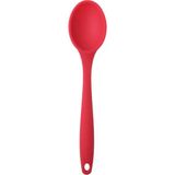 Odea Silikon Servis ve Yemek Hazırlama Kaşığı, Yumuşak Uç, Komple Silikon, 27 Cm, Kırmızı Kaşık, Yanmaz Yapışmaz, Tencere Çizmez, 1 Adet