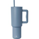 Odea Simple Modern 40 Oz Saplı ve Hasır Kapaklı Bardak | Yalıtımlı Bardak Yeniden Kullanılabilir Paslanmaz Çelik Su Şişesi Seyahat Kupası Bardak Tutucu Dostu | Kadın Erkek Ona Hediyeler | Trek Koleksiyonu - 00-Siyah - Beyaz