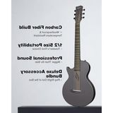 Odea Siyah Akustik Gitar, Şık Tasarım ve Yüksek Ses - 3 Renk Sunburst