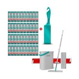 Odea Smarter Tüy Toplayıcı 40 Adet Yedek Rulo Aparat ve Aqua Star Yedekli Hediyeli Mop Paspas