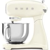 Odea Smeg, SMF03CREU Mutfak Robotu, 10 Hız Kademesi, Planet Karıştırıcı, Emniyet Kapatma, 2 Çırpma Teli, Paslanmaz Çelik Küre Sap, 800 W, Krem Rengi