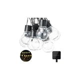 Odea Solar 10LED Ampül 8 Mod 3.5mt Güneş Enerjili Dış Bahçe Aydınlatma Dekorasyon Günışığı
