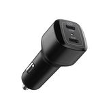 Odea Spigen 65W Usb-C 2 Port Araç Içi Hızlı Şarj Aleti Pps Desteği Akım Korumalı Güç Adaptörü Çakmaklık iPhone & Android & iPad & MacBook Type-C - ACP02562