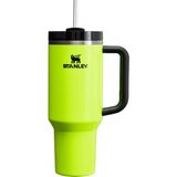 Odea Stanley Quencher H2.0 Flowstate Paslanmaz Çelik Vakum Yalıtımlı Bardak Kapaklı ve Pipetli Su, Buzlu Çay Veya Kahve, Smoothie ve Daha Fazlası Için, Neon Sarı, 40 Oz - 00-Siyah - Beyaz
