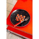 Odea Star Emaye Pasta/sunum Tabağı 21CM - 0,21 lt - Afrika Cevizi Rengi