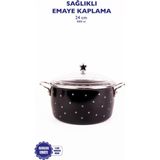 Odea Star Emaye Yıldız Desenli Fritöz/kızartma Tenceresi (24CM-4LITRE)