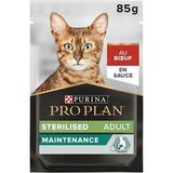 Odea Sterilised Sığır Etli Kısırlaştırılmış Kedi Pouch 85 gr - Sığır Eti