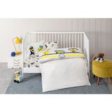 Odea Taç Fenerbahçe Stripe Standart Pamuk Nevresim Takımı, Sarı-Lacivert, Bebek - 001-Renkli