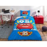 Odea Taç Lisanslı Disney Cars Let' S Race Tek Kişilik Pamuk Nevresim Takımı - 001-Renkli