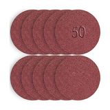 Odea Telvesse 50 Adet Cırt Zımpara Matkap Spiral 115 mm Daire Zımpara Ahşap Metal Zımparası (80 Kum)