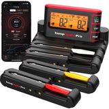Odea Thermopro TP980 Tempspike Pro Wi-Fi ve Mobil Uygulama Destekli, Sınırsız Menzilli 4 Problu Dokunmatik Akıllı Barbekü Istasyonu
