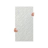 Odea Tink 3D Kendinden Yapışkanlı Duvar Kağıdı Yeni Nesil Akustik Keçe Panel Modern Desen 52X98 cm (Beyaz, 2 Adet 1 M²)