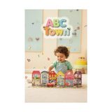 Odea Tots & Folks Abc Town Yaz Sil Eğitici Kitap ve Alfabe Puzzle Yapboz Seti, 24 Büyük Parça, Okul Öncesi Aktivite, 3+ Yaş, Ingilizce Içerik