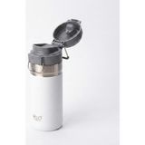 Odea Tr 500 ml (0,5 Litre) Kapasiteli Paslanmaz Çelik Termos Kupa - Entegre Ağızlıklı, Taşıma Kulplu Seyahat Matarası (Beyaz)
