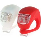 Odea Tr Ayrex 3b Trend Su Geçirmez Silikon LED Bisiklet Lambası Işığı 2'li Fener Ön Arka Stop Işık Aydınlatma Seti - 00-Siyah - Somon