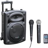 Odea Tr Ayrex PORT8VHF-BT - Taşınabilir Hoparlör, 8 Inç (20,3 Cm)/maks. 400W, 2 Mikrofonlu (Kablolu ve Vhf), Uzaktan Kumanda ve Koruyucu Kılıf - Bluetooth, Usb, Sd - 4-6 Saat Bağımsız Çalışma Süresi - Altın
