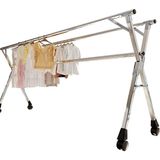 Odea Tr Bu Ayarlanabilir Çamaşır Kurutma Askısı, Tekerlekli Paslanmaz Çelik, Yer Tasarrufu Sağlar, Katlanabilir, Iç, Dış Mekan ve Balkon Için Uygundur ve Paslanmaz ve - 001-Renkli