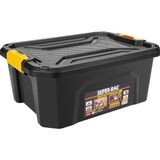 Odea Tr Super Bag 20 L Kapaklı Plastik Saklama Kutusu, Çok Amaçlı Depolama ve Düzenleme Kutusu, Istiflenebilir Dayanıklı Saklama Kabı, Ev Garaj Depo ve Ofis Kullanımı, ASR-4035 - 00-Siyah - Beyaz - 1 - 2 cm
