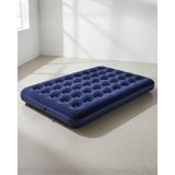 Odea Tr Yamanhobi Çift Kişilik Şişme Yatak Dayanıklı Vinil Kamp ve Misafir Kullanımına Uygun - 3,5 cm - Ahşap