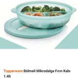Odea Tupperware Bölmeli Mikrodalga Fırın Kabı 1.4lt Yblme1.4 - Abanoz