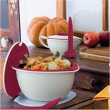 Odea Tupperware Şık Servis Ürünü ve Kaşığı 3.5 Lt - Abanoz