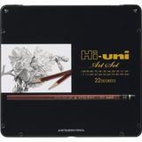 Odea Uni Merhaba Ahşap Kalem Sanat Seti - 10B - 10H - 22'li Kutu (Huas)