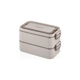 Odea Vagonlife 2000 ml 2 Kat Paslanmaz Çelik Çorba Kaseli Bento Lunch Box Yeni Nesil Sefer Tası -FFLBOX01029 - Ahşap - Bej
