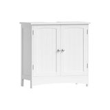 Odea Vasagle 2 Kapılı Lavabo Dolabı, Banyo Dolabı, Ayarlanabilir Raflar, Bol Depolama Alanı, 60 x 30 x 60 Cm, Beyaz BBC01WT