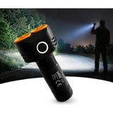 Odea Vıvaluxe Panther Şarjlı LED El Feneri, 10W, 2400 Lümen, Çift Led, Type-C Şarjlı, Güçlü Mıknatıslı, 18650 Pil Dahil, Kamp, Araç Tamiri, Avcılık, Balıkçılık, Acil Durum Feneri - 0,7