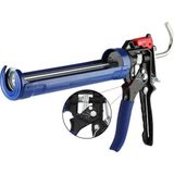 Odea Workpro Kartuş Tabancası 18:1 ve 9:1 Çevirmeli, Profesyonel Doldurma Tabancası Silikon Şırınga, 310 Ml'ye Kadar Kartuşlar Için 360° Döner Çerçeve - 0-Koyu Mavi - 1 Adet