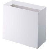 Odea Yamazaki Home Dikdörtgen 4 Galon Çöp Kutusu - Modern Çöp Çöp Çöp Sepeti Saplı, Tek Boyut, Beyaz - Abanoz
