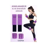 Odea Yeni Nesil Ayarlanabilir El ve Ayak Bilek Ağırlığı, 2 Adet, 500 Gr, Mor - 0 - 1 Yaş - 0 Siyah